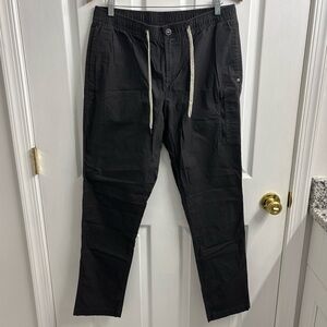 Vuori Men’s Ripstop Climber Pants XL Stretch Drawstring Waist Dark Grey